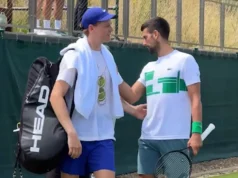 Đoković i Siner se sreli na Vimbldonu (VIDEO) Đoković i Siner se sreli na Vimbldonu (VIDEO)